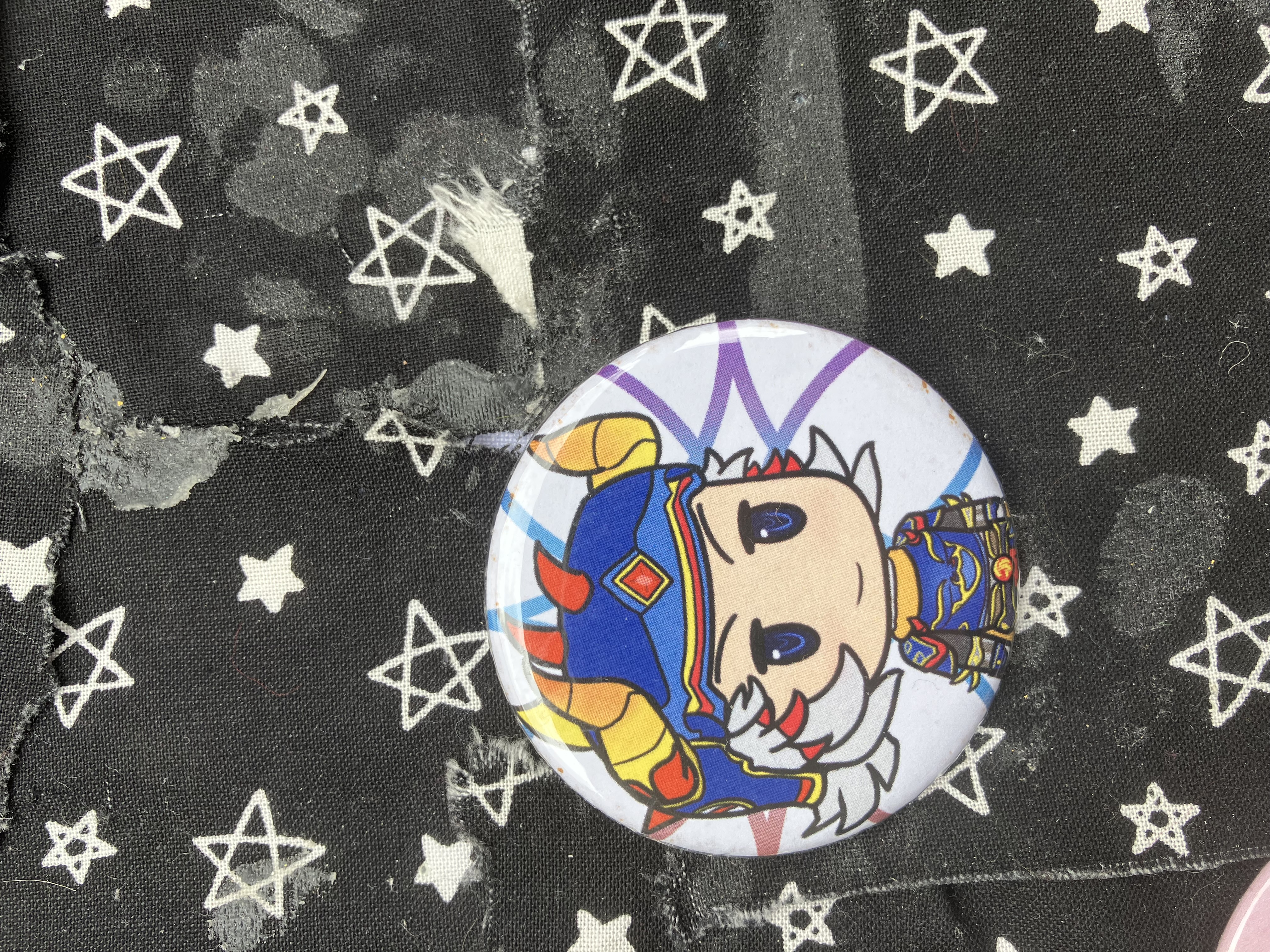 Button of Final fantasy 1's Warrior of light.